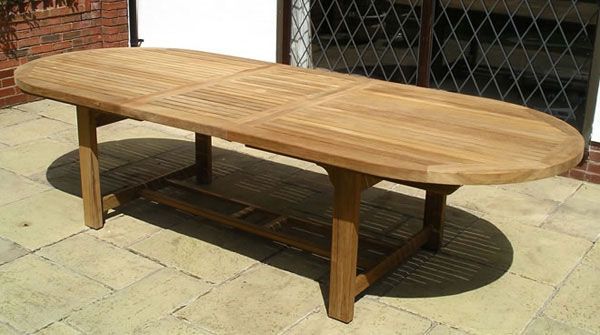 Wholesale Chunky Teak Dining Table - extendable 2.4 - 3 metres