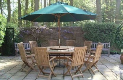 Wholesale Chunky Round Malvern Teak Table - 2.1m Diameter