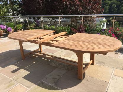 Wholesale Chunky Teak Dining Table - extendable 2.4 - 3 metres
