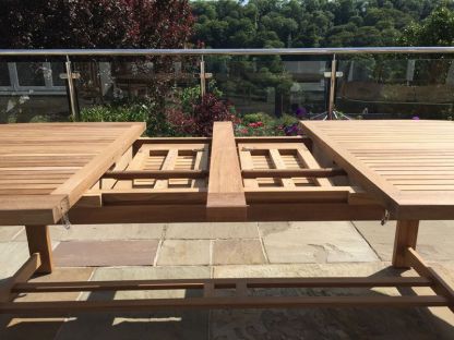Wholesale Chunky Teak Dining Table - extendable 2.4 - 3 metres