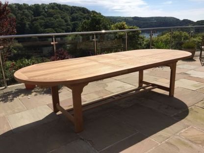 Wholesale Chunky Teak Dining Table - extendable 2.4 - 3 metres