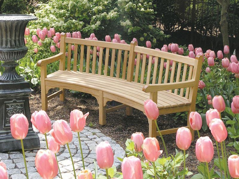 Contour Teak Bench With Arms | FSC® Certified