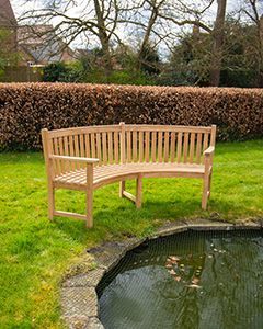 Wholesale Contour Curved Bench with Arms