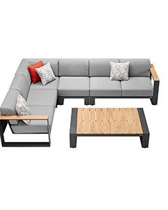Wholesale Cambusa Corner Unit | Grey and White