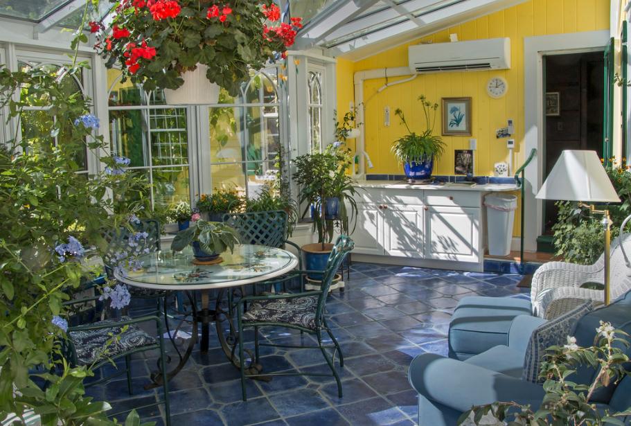 creating a cosy conservatory space with tiles