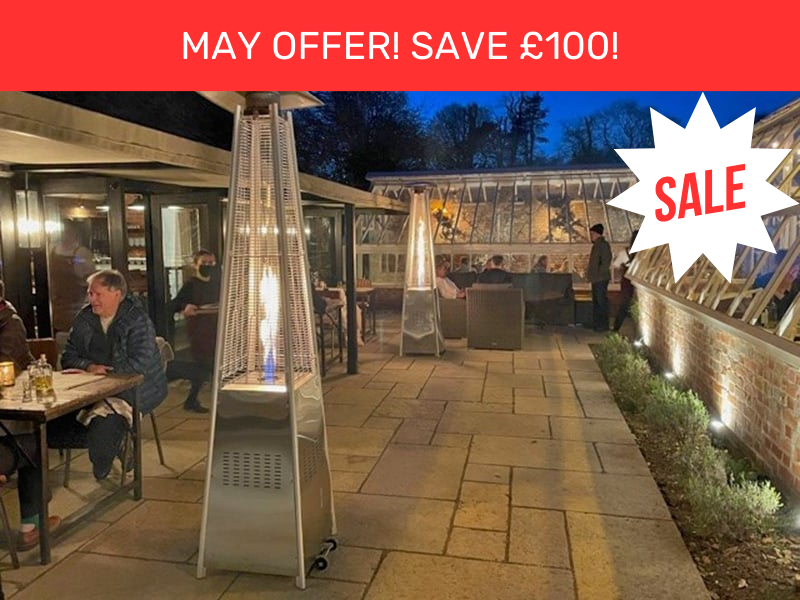 Athena Plus Gas Patio Heater & Free Weather Cover