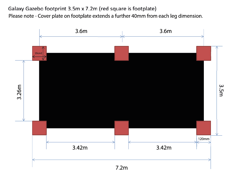 Wholesale Galaxy Gazebo - 3.5 X 7.2M 