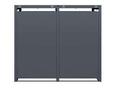 Wholesale Galvanized Steel Wheelie Bin Cover | Double