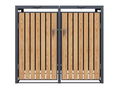 Wholesale Galvanized Steel Wheelie Bin Cover | Double