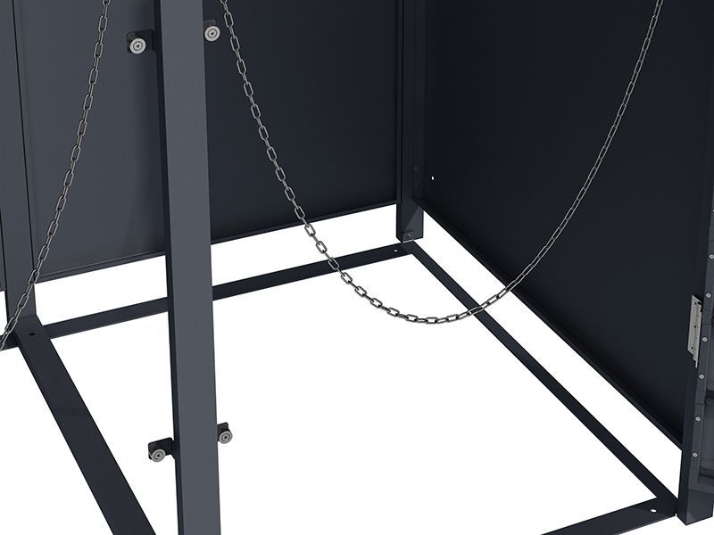 Wholesale Anthracite Galvanized Steel Wheelie Bin Cover with Planter | Double