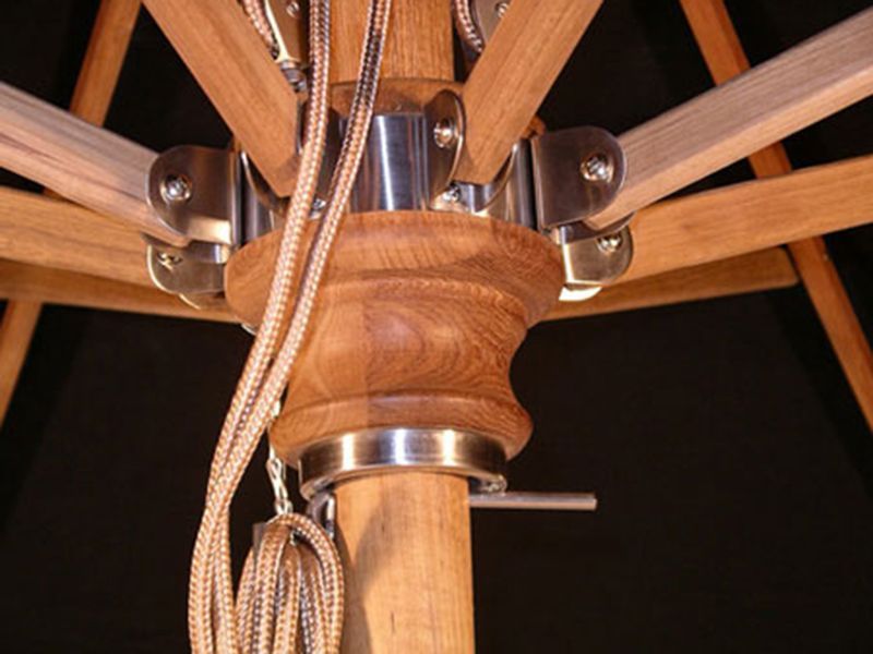 Wholesale Diamond Teak Parasol - 3M X 2M Rectangular