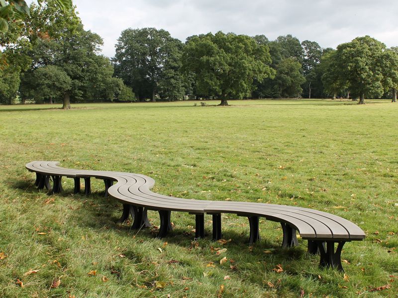 Wholesale Eco Curved Backless Bench
