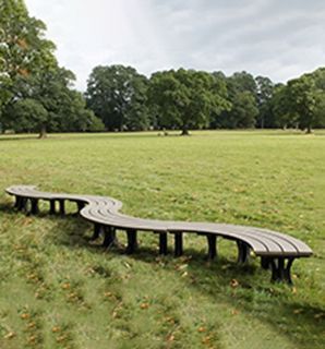 Wholesale Eco Curved Backless Bench