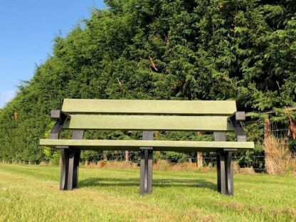 Eco Park Bench Arms 1.5m | Lime Green Grain