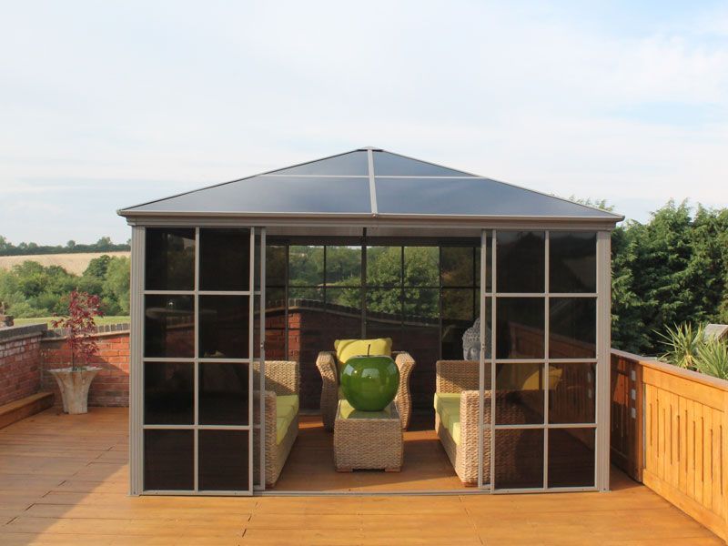 Four Seasons Screen House 3m x 3m-Garden Furniture Centre-HighRange,Screenhouse,Free Standing,Gazebos,Metal Gazebos,All Seasons Gazebos,All Seasons Gazebo Range,Garden Rooms Gazebos,All Seasons Range-{collection_title}