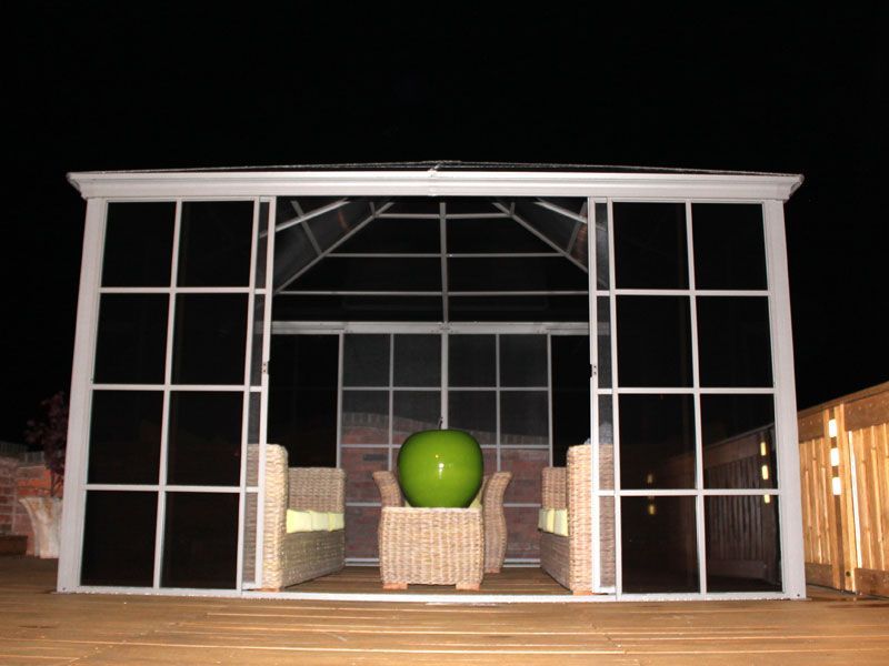 Four Seasons Screen House 3m x 3m-Garden Furniture Centre-HighRange,Screenhouse,Free Standing,Gazebos,Metal Gazebos,All Seasons Gazebos,All Seasons Gazebo Range,Garden Rooms Gazebos,All Seasons Range-{collection_title}