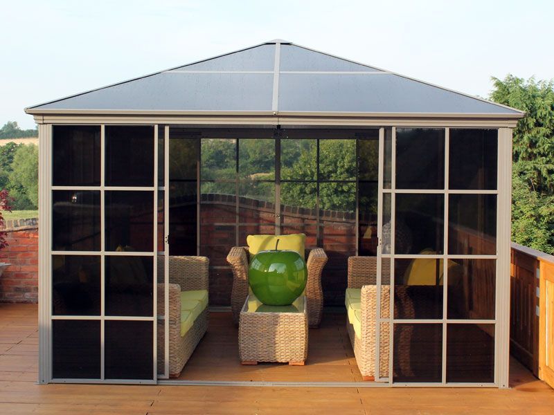 Four Seasons Screen House 3m x 3m-Garden Furniture Centre-HighRange,Screenhouse,Free Standing,Gazebos,Metal Gazebos,All Seasons Gazebos,All Seasons Gazebo Range,Garden Rooms Gazebos,All Seasons Range-{collection_title}
