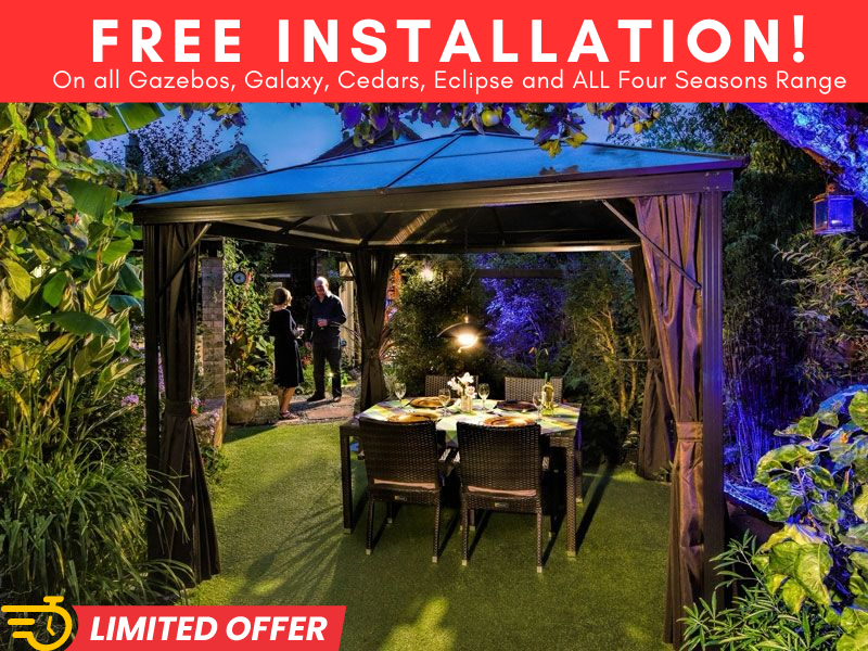 Wholesale Four Seasons Gazebo 3m x 4.3m