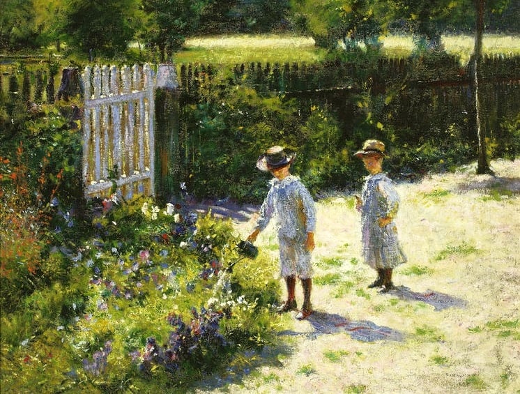 Children Gardening