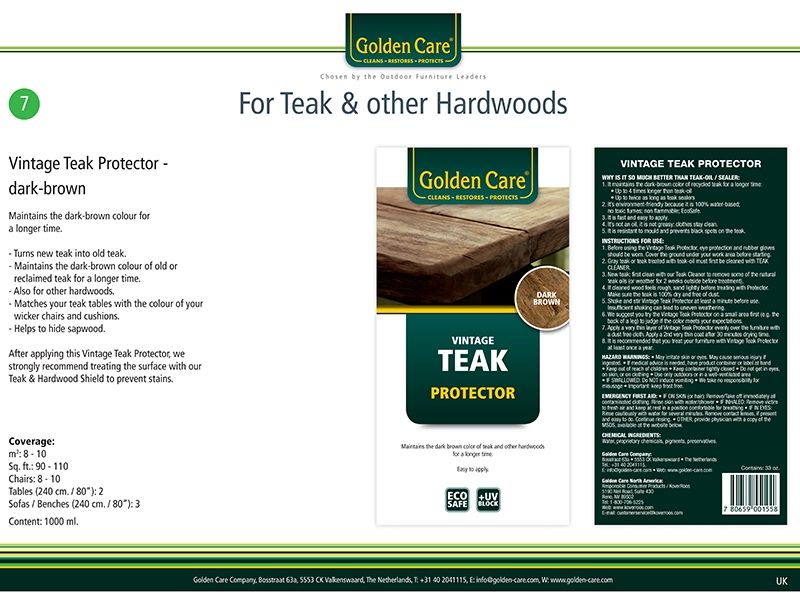 Wholesale Golden Care - Vintage Teak Protector (1 litre)