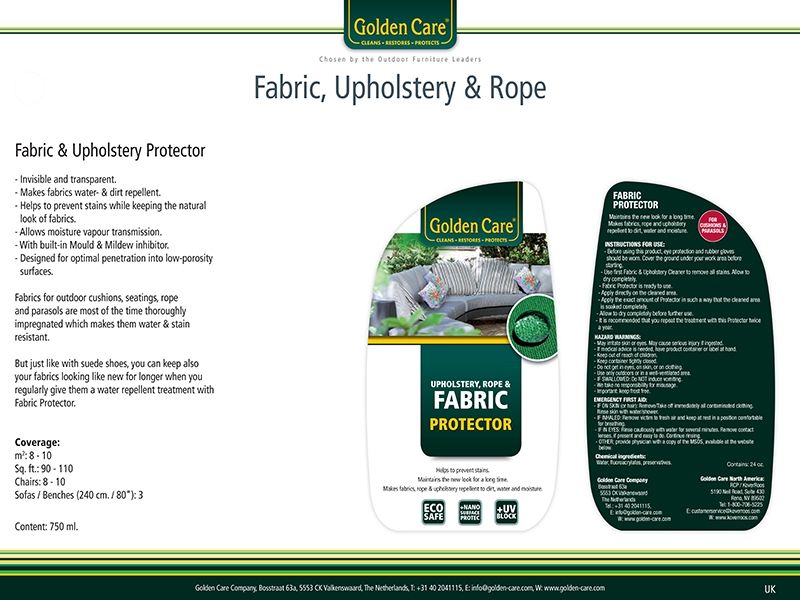 Wholesale Golden Care 3-in-1 Fabric Maintenance Care-Kit