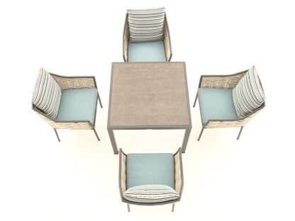 Wholesale Tahiti Stone Top Dining Set