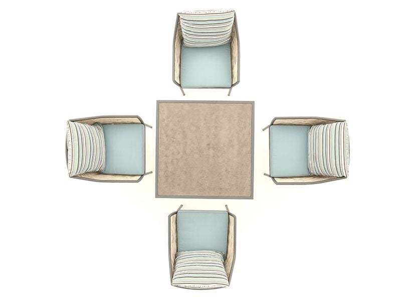 Wholesale Tahiti Stone Top Dining Set