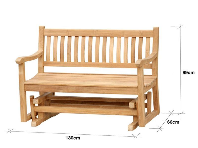 Wholesale Teak Glider Bench 1.3M