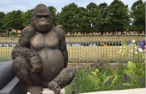 RHS Hampton Court Flower Show - Gorilla on Guard