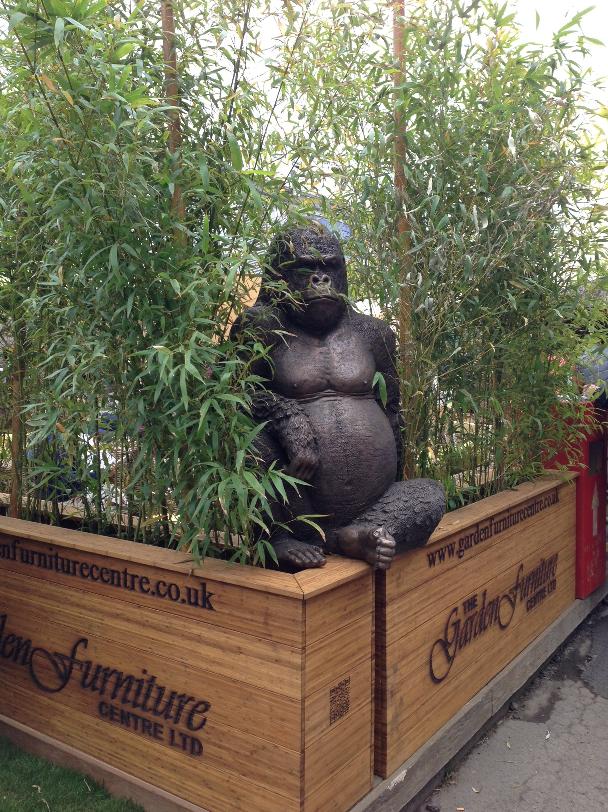 The Gorilla on guard at Chelsea Flower Show 2013