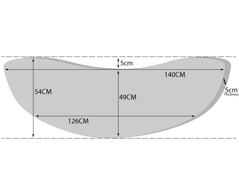 Wholesale Half Moon Bench Cushion 