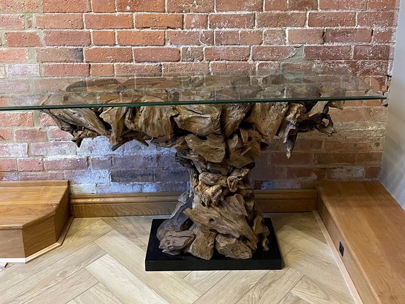 Regina Teak Root Console Table
