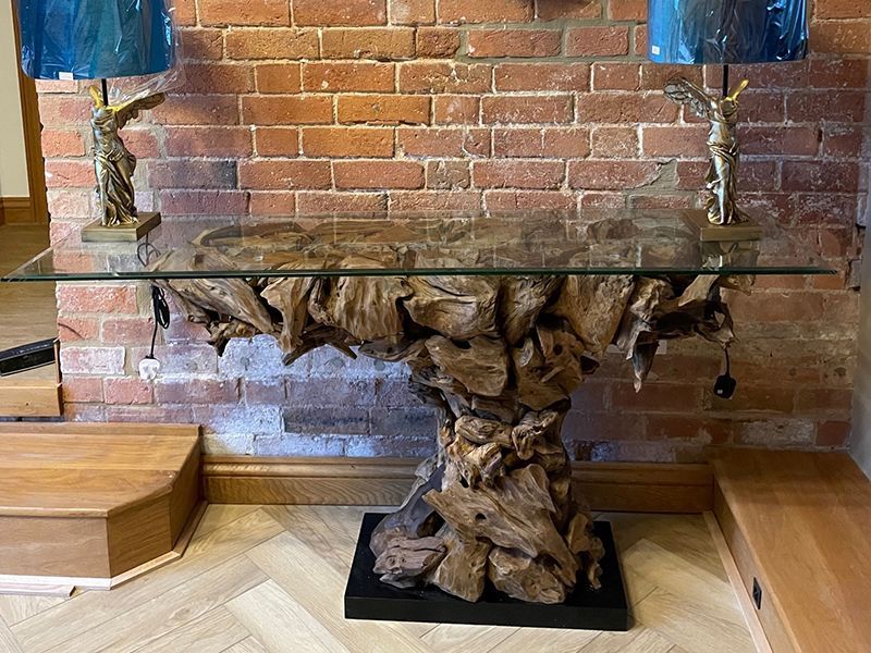 Regina Teak Root Console Table
