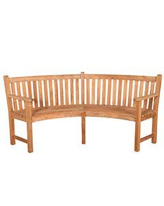 Wholesale Contour Curved Bench with Arms