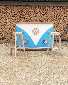 Indian VW Bus Bar Counter | Blue And White