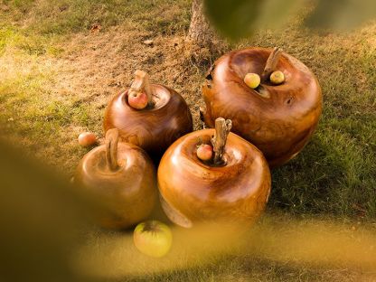 Wholesale Apple Wooden Ornament 