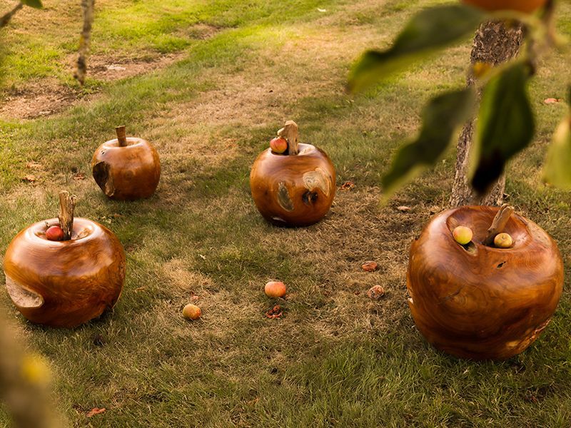 Wholesale Apple Wooden Ornament 