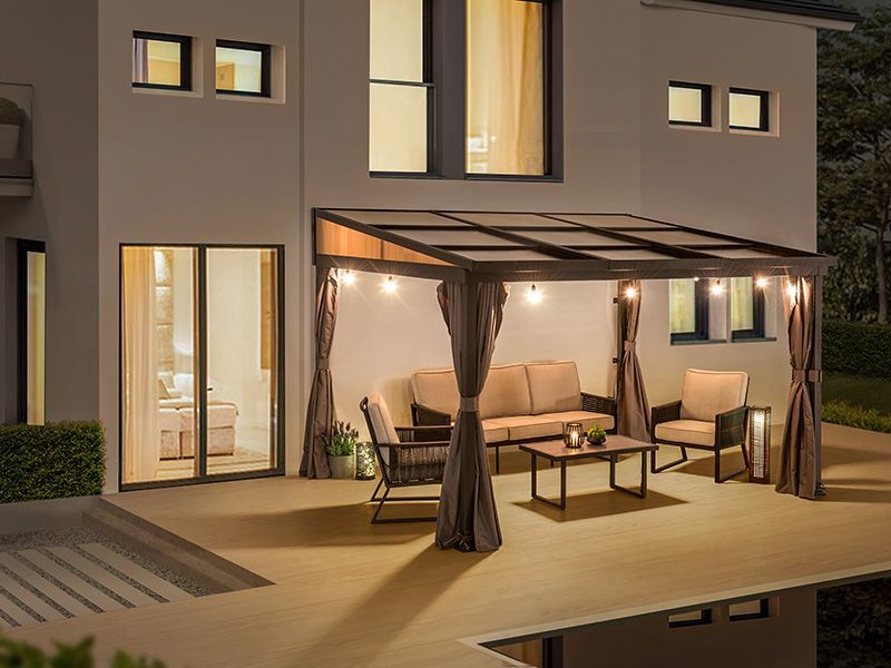 Wholesale Four Seasons Wall Mounted Gazebo 3m x 4.8m | FEB OFFERS