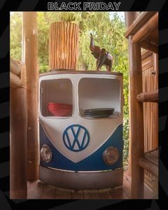 Wholesale Indian VW Bus Bar Cabinet Blue 