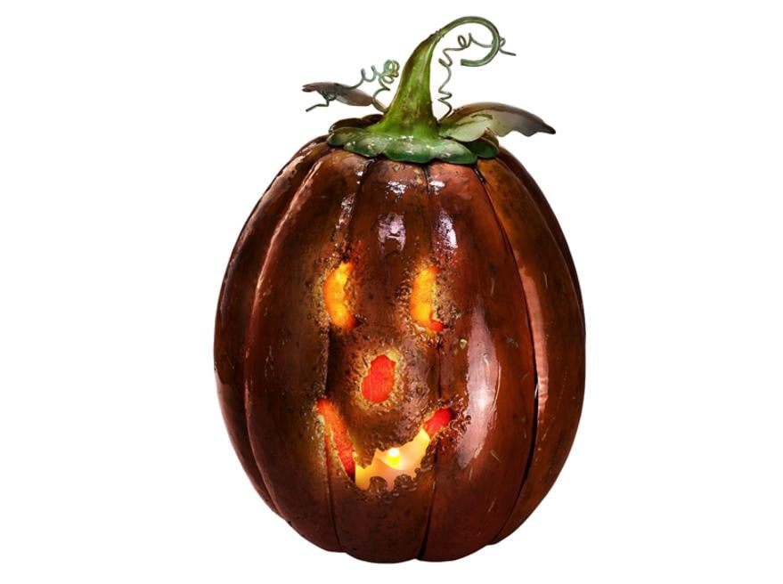 Jack O Lantern ornaments sold in three sizes