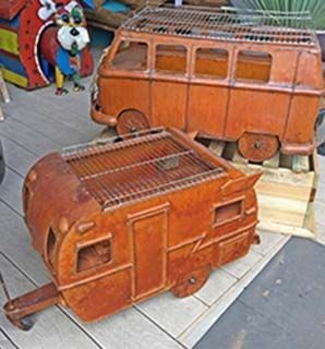 Wholesale Retro Caravan Firepit & Grill