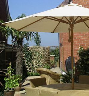 Wholesale Diamond Teak Parasol - 2.5m Diameter