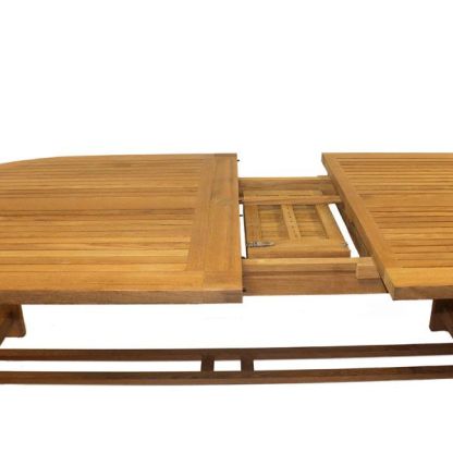 Wholesale Chunky Teak Dining Table - extendable 2.4 - 3 metres