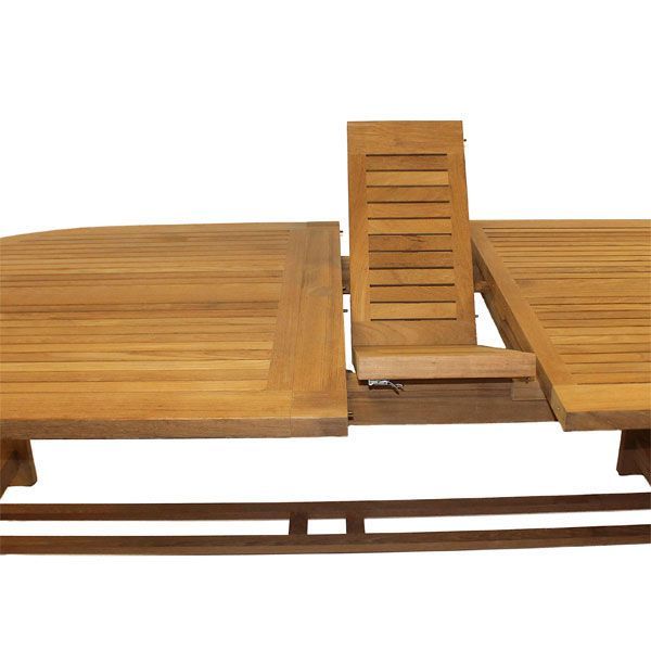 Wholesale Chunky Teak Dining Table - extendable 2.4 - 3 metres
