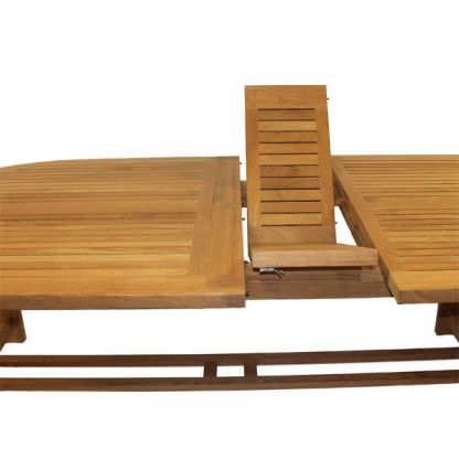Wholesale Chunky Teak Dining Table - extendable 2.4 - 3 metres