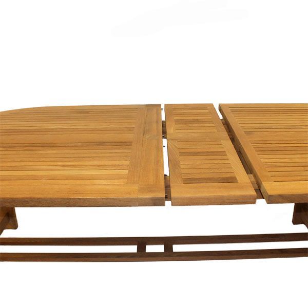 Wholesale Chunky Teak Dining Table - extendable 2.4 - 3 metres