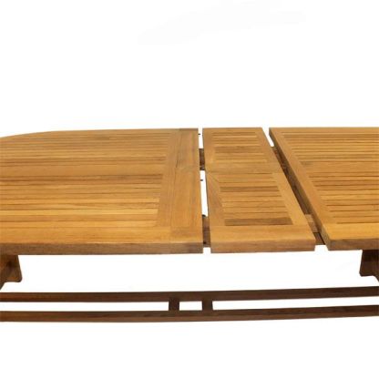 Wholesale Chunky Teak Dining Table - extendable 2.4 - 3 metres
