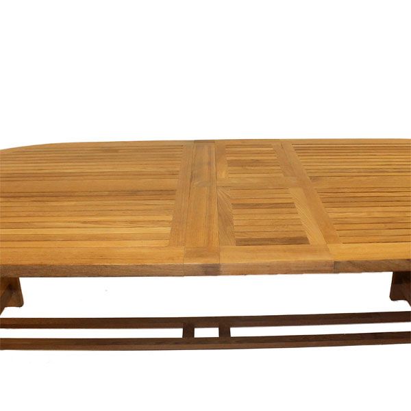 Wholesale Chunky Teak Dining Table - extendable 2.4 - 3 metres