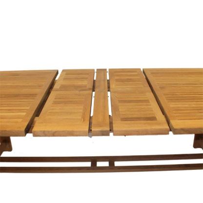 Wholesale Chunky Teak Dining Table - extendable 2.4 - 3 metres