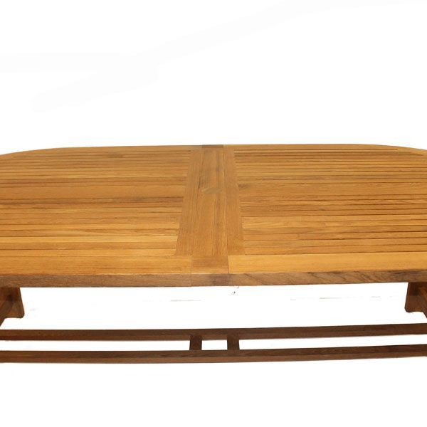 Wholesale Chunky Teak Dining Table - extendable 2.4 - 3 metres